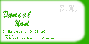 daniel mod business card